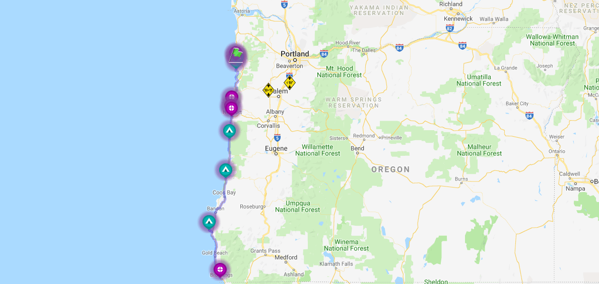 avistamiento de ballenas en la costa de Oregon