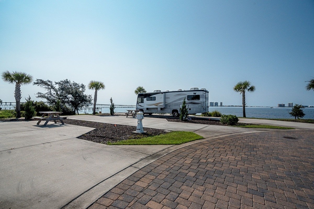 Parques de casas rodantes de Florida en la playa