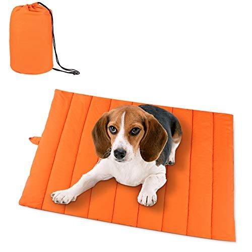 AMOFY Tapetes para mascotas, 43'X26', excepcionalmente higiÃ©nicos, antideslizantes, resistentes al agua, cÃ³modos y portÃ¡tiles, lavables a mÃ¡quina, adecuados para uso en interiores y exteriores para perros, gatos, mascotas, Four Seasons Orange