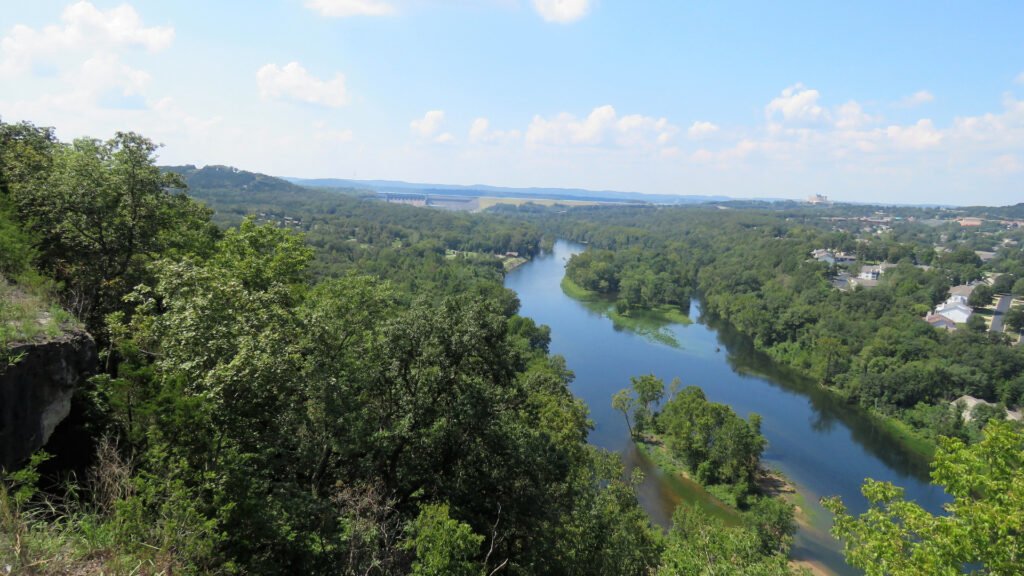 Vista de Branson, Missouri desde uno de los campamentos de la ciudad