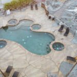 Vista del resort Delight's Hot Springs en las aguas termales de tecopa